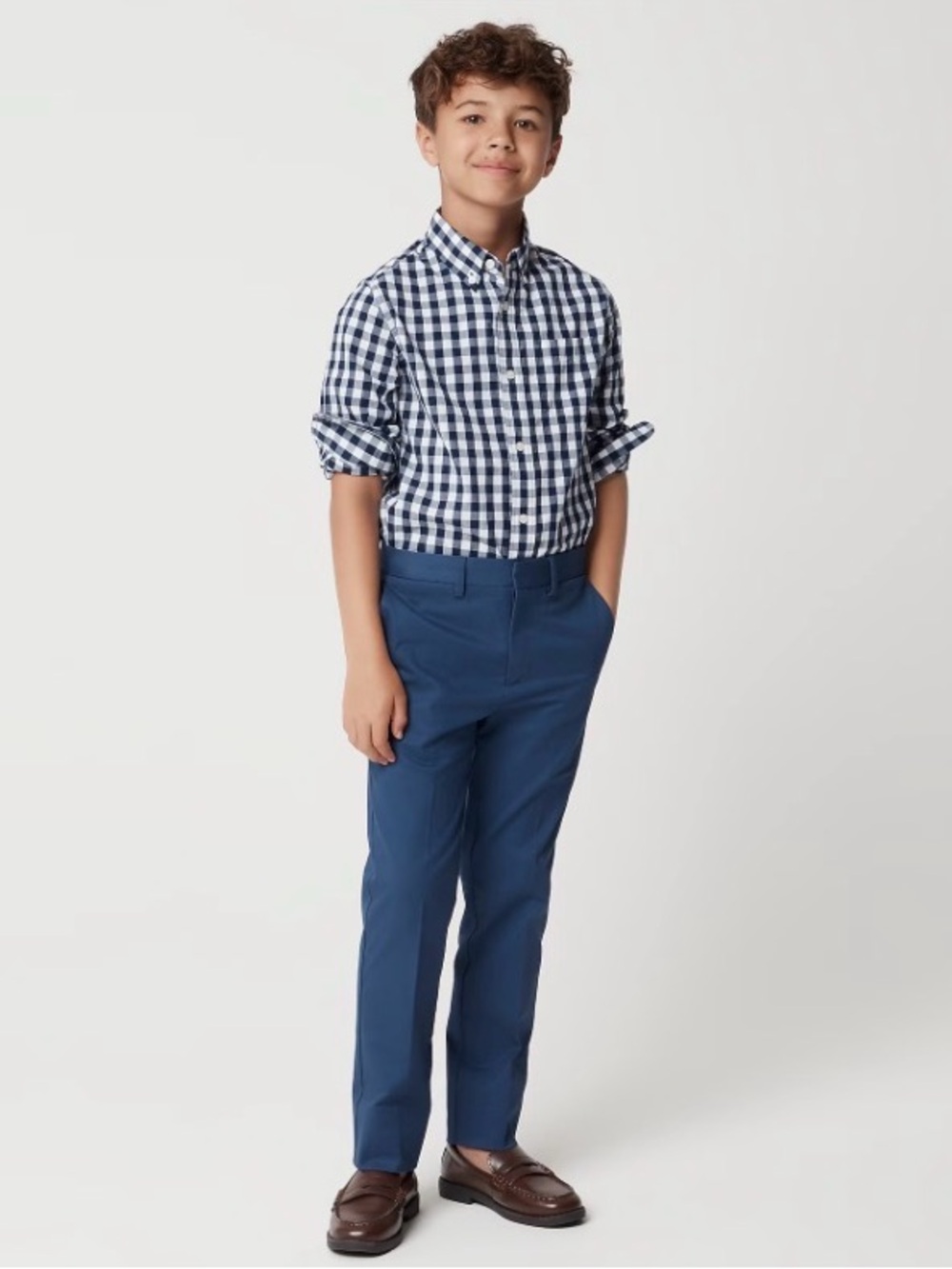 JCrew Factory Boys Union Blue Chino Pants